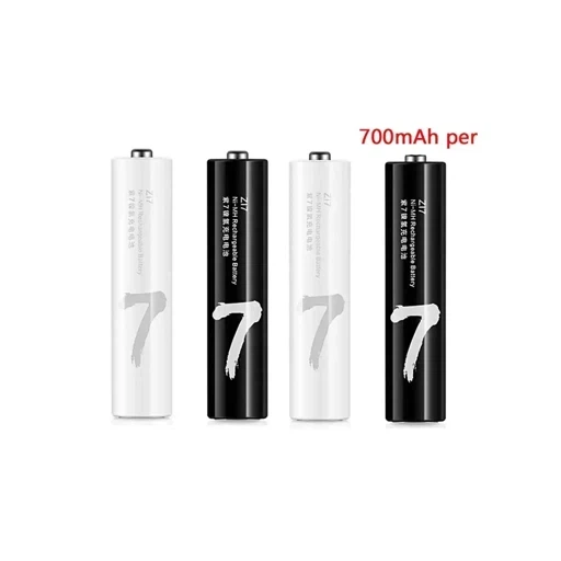 Аккумуляторные батарейки Xiaomi ZI7 Ni-MH Rechargeable Battery (HR03-AAA) (4 шт.) (NQD4003RT)
